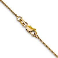 14k 1.05mm Diamond Cut Spiga with Lobster Clasp Chain