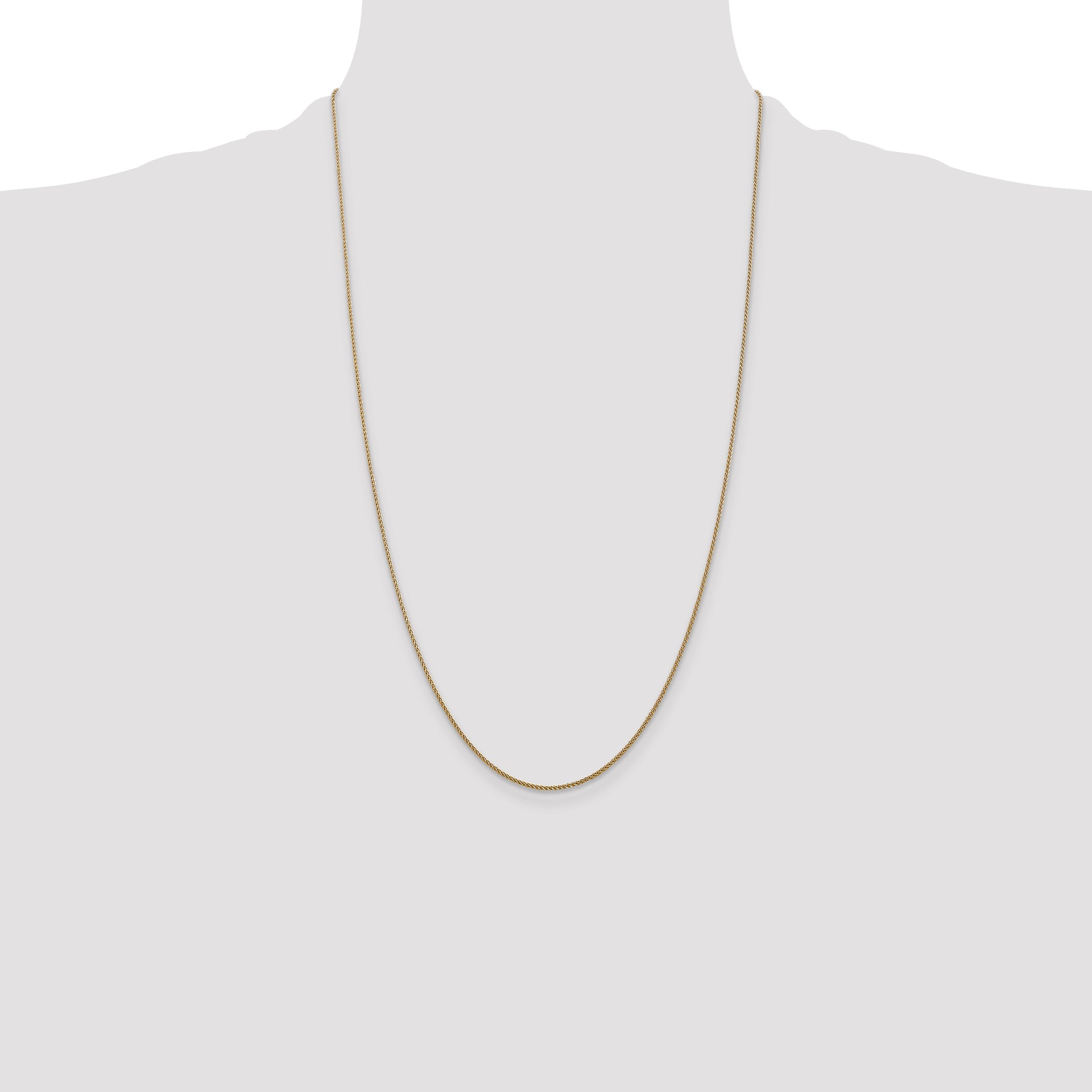 14k 1.05mm D/C Spiga with Lobster Clasp Chain