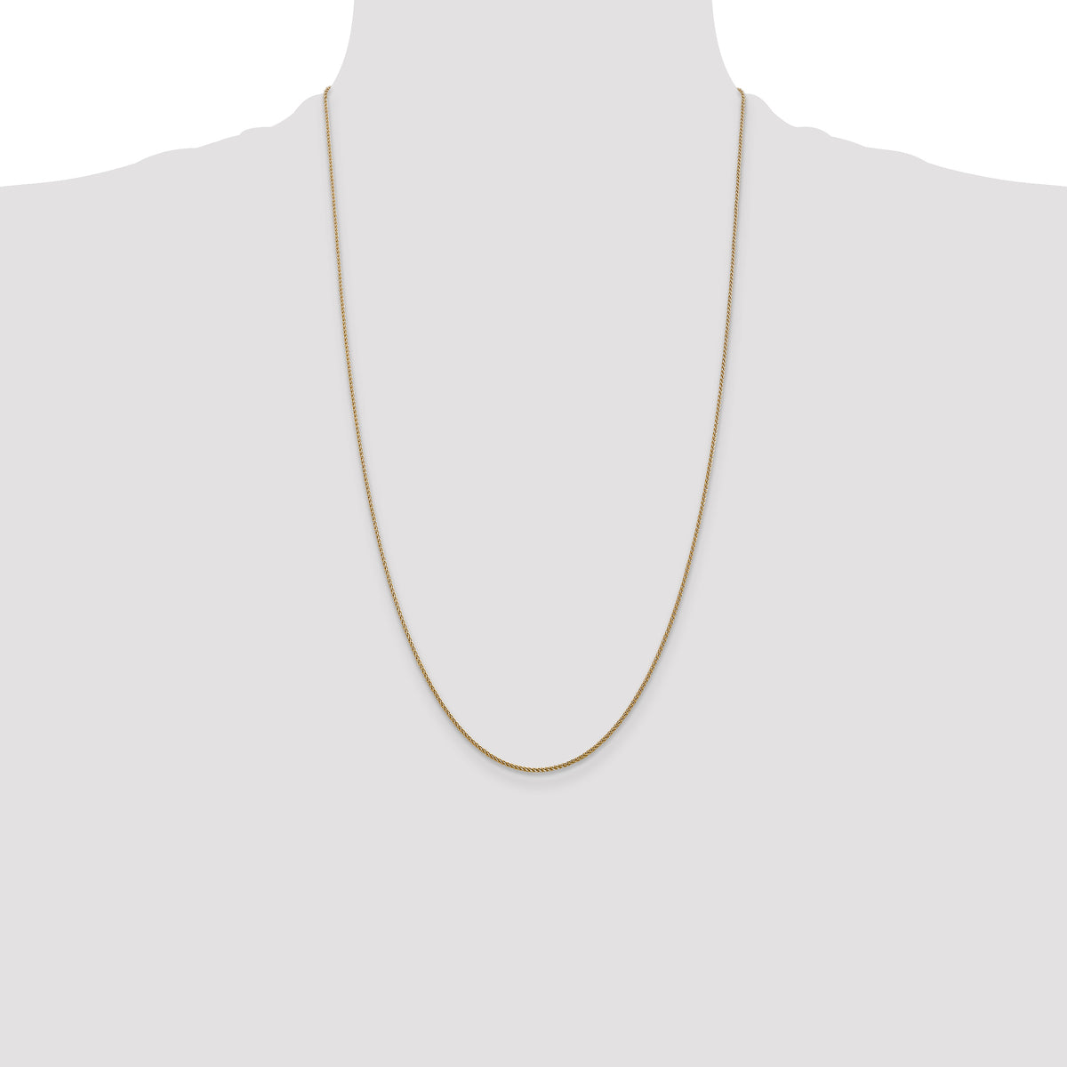 14k 1.05mm D/C Spiga with Lobster Clasp Chain
