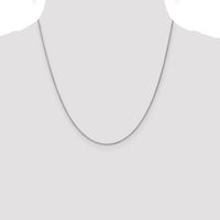 14k White Gold 1.05mm Spiga with Lobster Clasp Chain