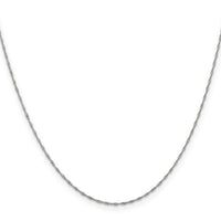 14k WG 1mm Singapore Chain