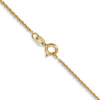 14k 1.1mm Baby Rope Chain