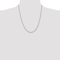 14k White Gold 1.8mm Forzantine Cable Chain