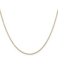 14k .9mm Cable with Spring Ring Clasp Chain