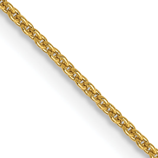 14k .9mm Cable with Lobster Clasp Chain