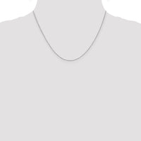 14k White Gold .8mm D/C Cable with Lobster Clasp Chain