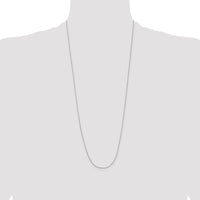 14k White Gold .8mm D/C Cable with Lobster Clasp Chain