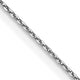 14k White Gold .65mm D/C Round Open Link Cable Chain