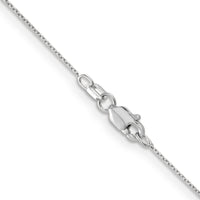 14k White Gold .65mm D/C Round Open Link Cable Chain