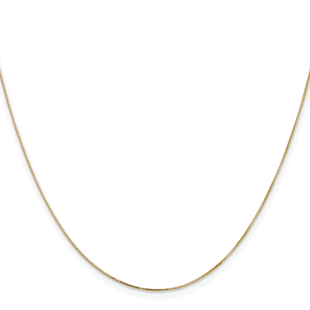 14k .5mm Box with Lobster Clasp Chain