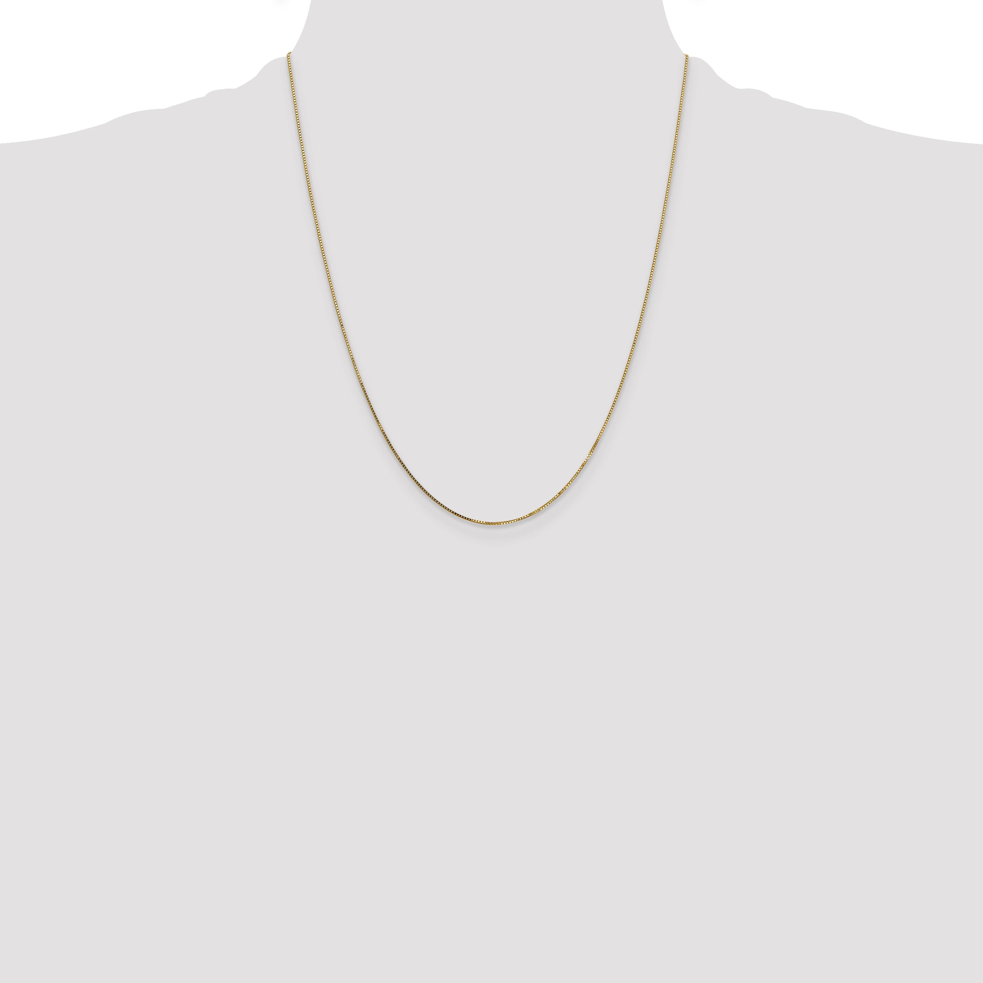 14k .7mm Box with Spring Ring Clasp Chain