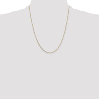 14k .7mm Box with Spring Ring Clasp Chain