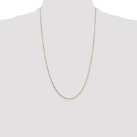 14k .7mm Box with Spring Ring Clasp Chain