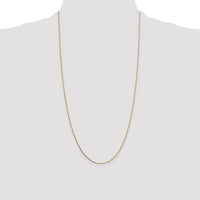 14k .7mm Box with Spring Ring Clasp Chain