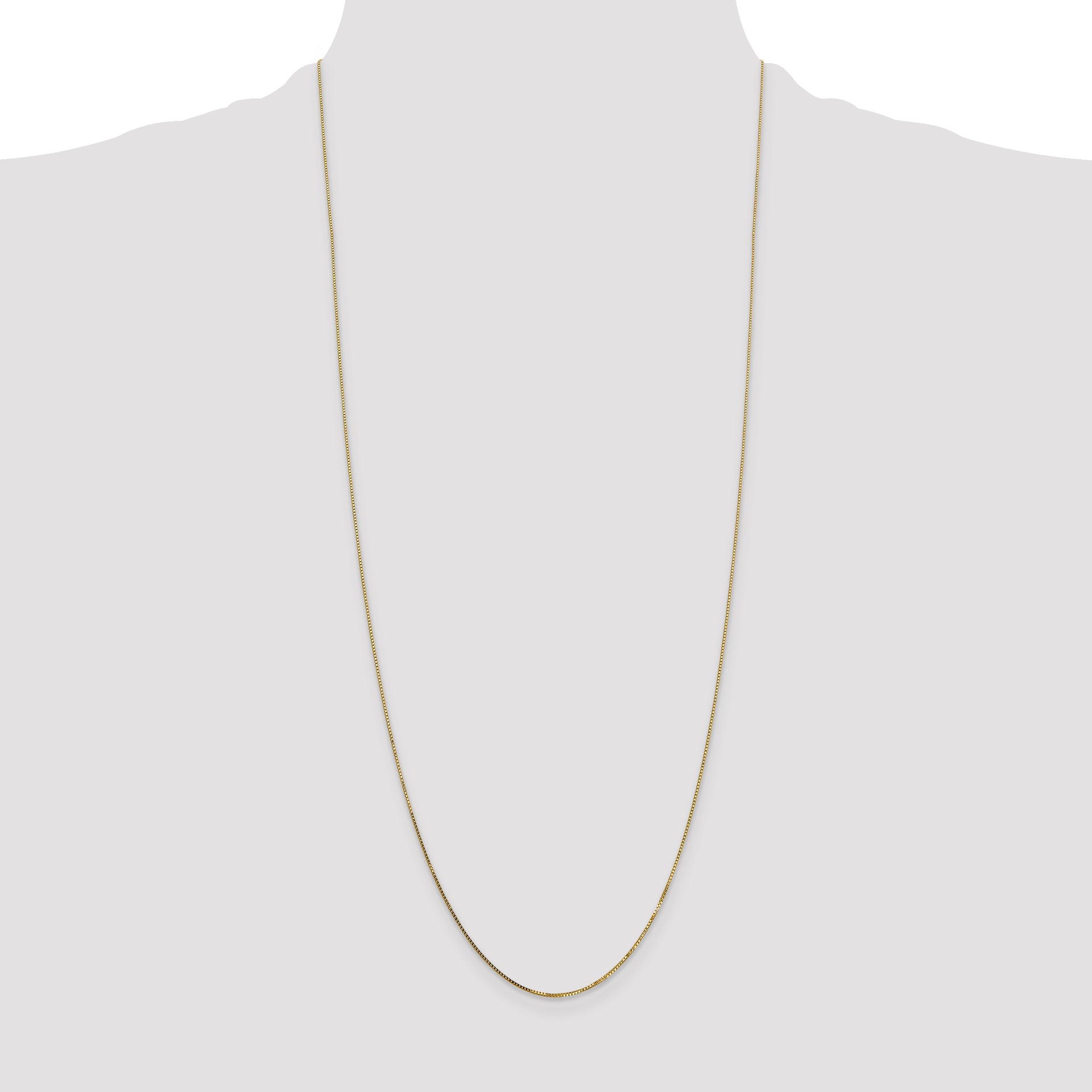 14k .7mm Box with Spring Ring Clasp Chain