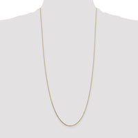 14k .7mm Box with Spring Ring Clasp Chain
