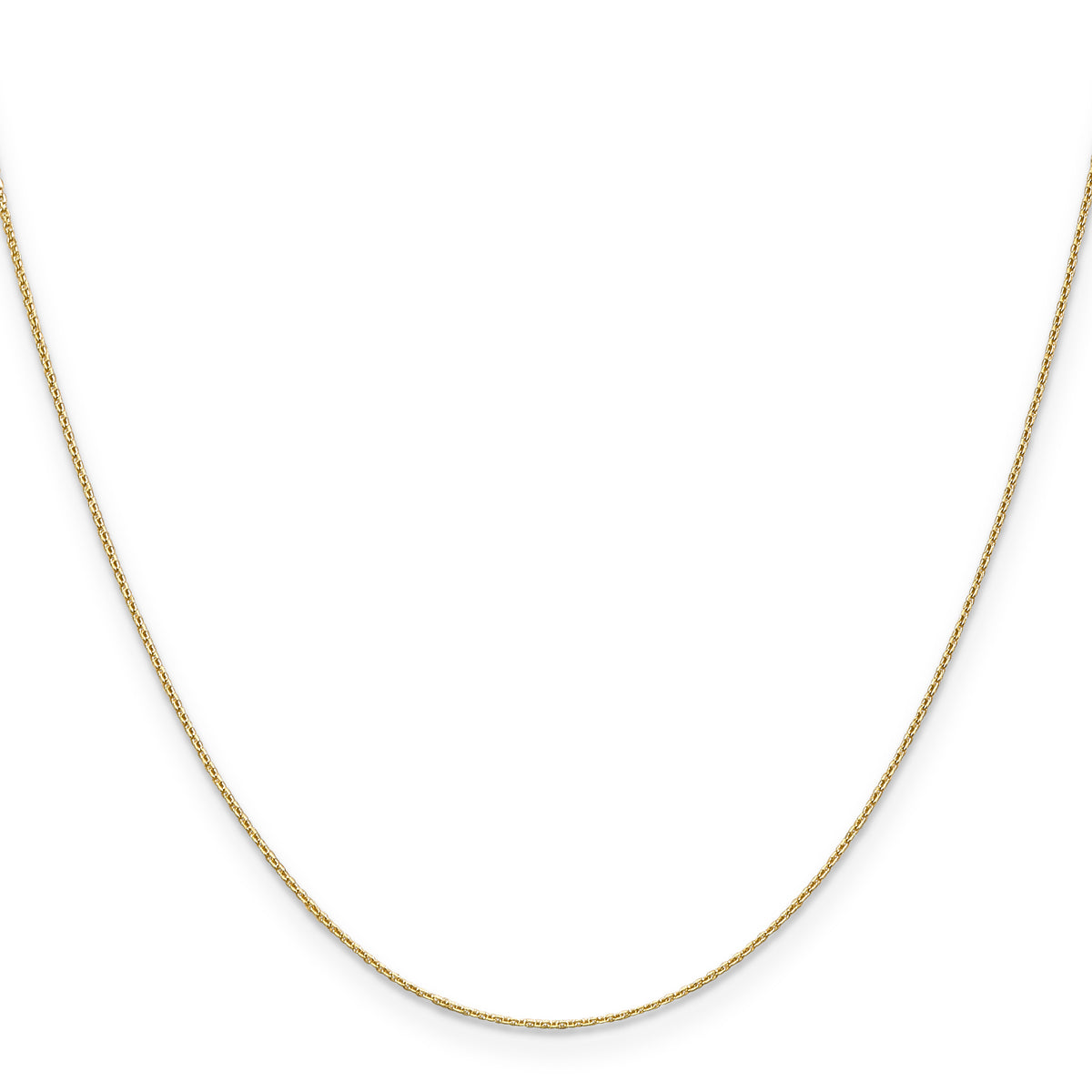 14k .65mm D/C Round Open Link Cable Chain