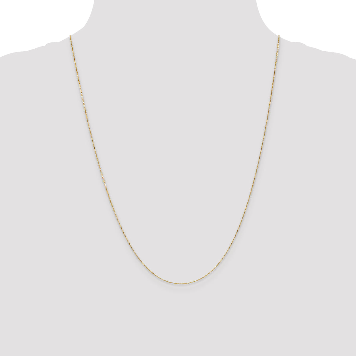 14k .65mm D/C Round Open Link Cable Chain