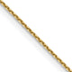 14k .8mm D/C Round Open Link Cable Chain