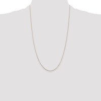 14k .8mm D/C Round Open Link Cable Chain