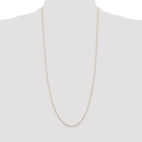 14k .8mm D/C Round Open Link Cable Chain