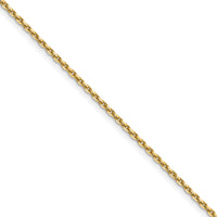 14k 1.4mm D/C Round Open Link Cable Chain (100 inch Spool)