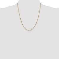 14k 1.4mm D/C Round Open Link Cable Chain