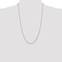 14k 1.4mm D/C Round Open Link Cable Chain