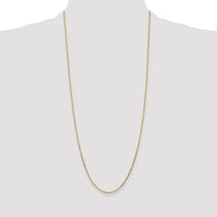 14k 1.4mm D/C Round Open Link Cable Chain