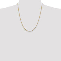 14k 1.8mm D/C Round Open Link Cable Chain