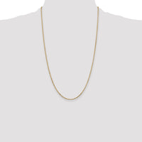 14k 1.8mm D/C Round Open Link Cable Chain