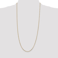 14k 1.8mm D/C Round Open Link Cable Chain