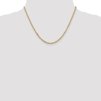 14k 3mm D/C Round Open Link Cable Chain