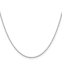 14k White Gold 1.2mm Cable Chain