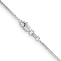 14k White Gold 1.2mm Cable Chain