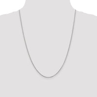 14k White Gold 2mm Round Open Link Cable Chain