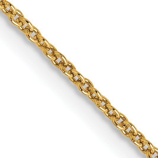 14k 1.2mm Cable Chain
