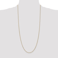 14k 1.4mm Round Open Wide Link Cable Chain