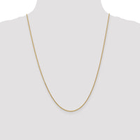 14k 1.6mm Round Open Link Cable Chain