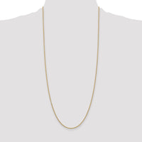 14k 1.6mm Round Open Link Cable Chain