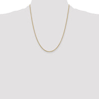 14k 2mm Round Open Link Cable Chain