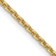 14k 2mm Round Open Link Cable Chain
