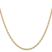 14k 3.2mm Round Open Link Cable Chain