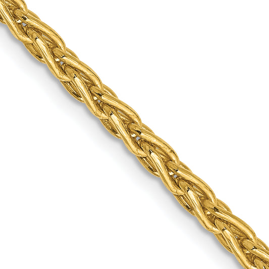 14k 3mm Parisian Wheat Chain