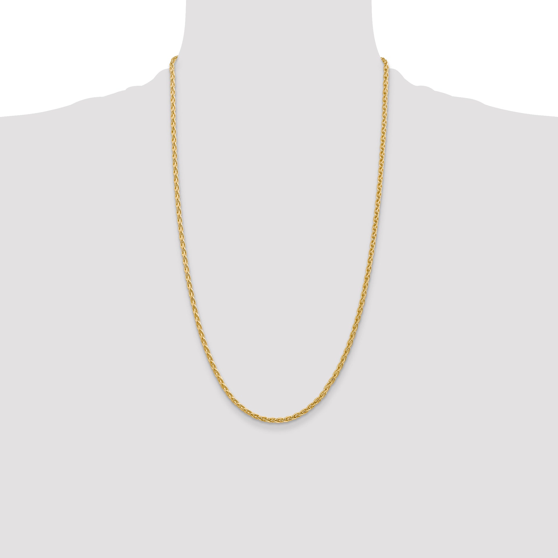 14k 3mm Parisian Wheat Chain