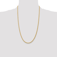 14k 3mm Parisian Wheat Chain
