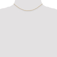 14k 1.2mm D/C Beaded Pendant Chain