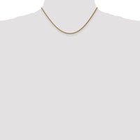 14k 1.05mm Spiga with Spring Ring Clasp Chain