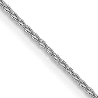14k White Gold 1mm Parisian Wheat Chain