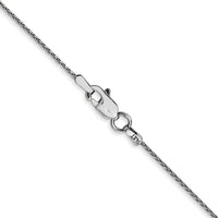 14k White Gold 1mm Parisian Wheat Chain